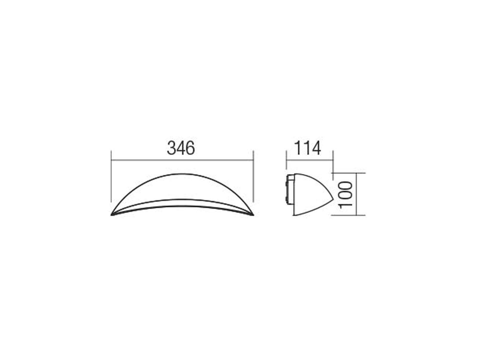 Nástěnné LED svítidlo Palma pískově bílá, 18W, 3000K, 34,6cm