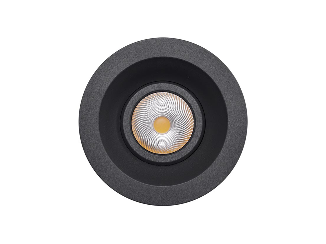 Stropní LED svítidlo XENO tmavě šedé, 7W, 3000K, ø11,5cm