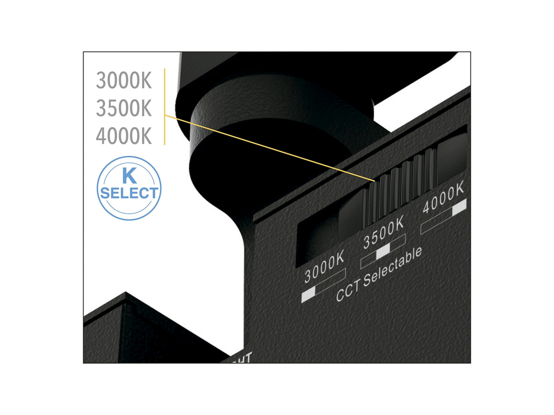 Stropní LED reflektor pro lištový systém Fall, bílý, 30/40/50W, 3000/3500/4000K, 23,7cm