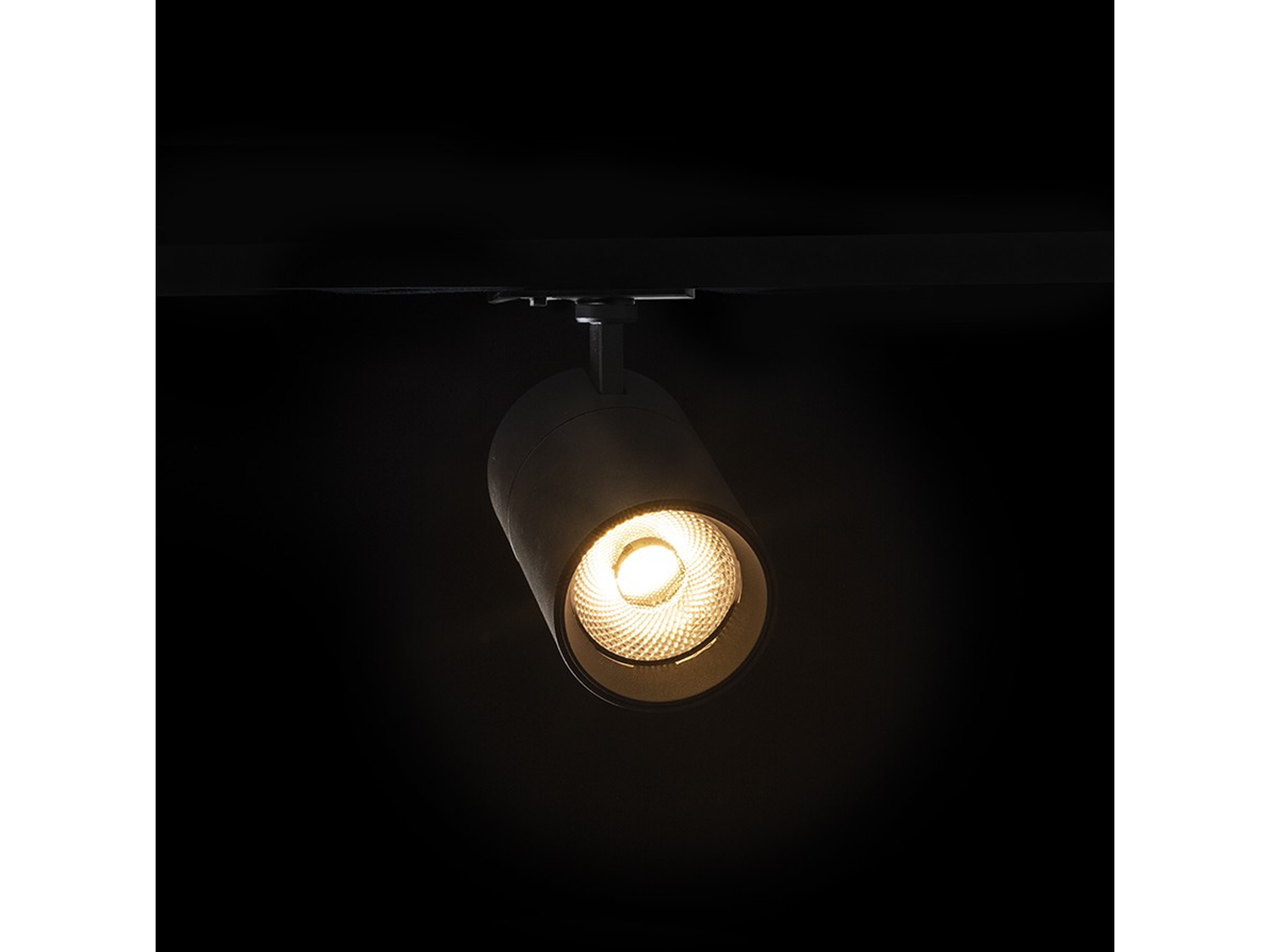 Stropní LED reflektor WISH 20 DIMM pro jednookruhovou lištu, černý, 230V, 20W, 36°, 3000K, 4000K, 5000K, 17cm