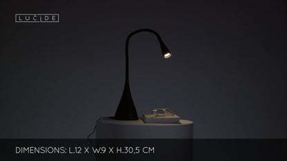 Stolní LED lampa Zozy černá, 4W, 3000K, 48,5cm