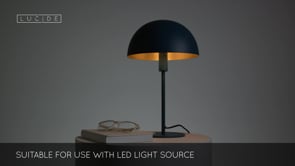 Stolní lampa Siemon, modrá, E14, 40cm