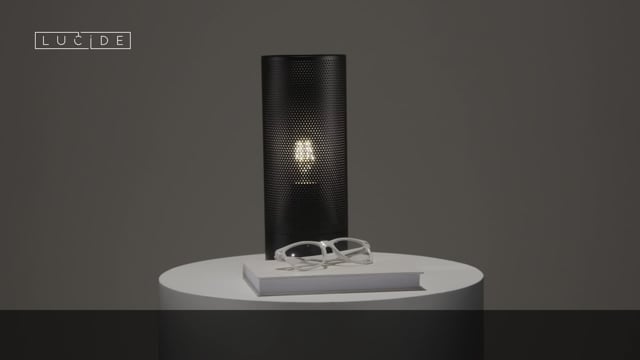 Stolní lampa Beli, černá, E27, 30cm