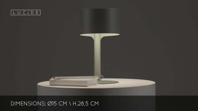Stolní lampa Knulle, šedá, E14, 28,5cm