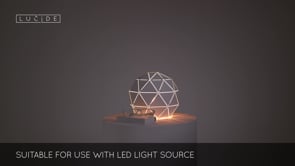 Stolní lampa Otona bílá, E27, ø25cm