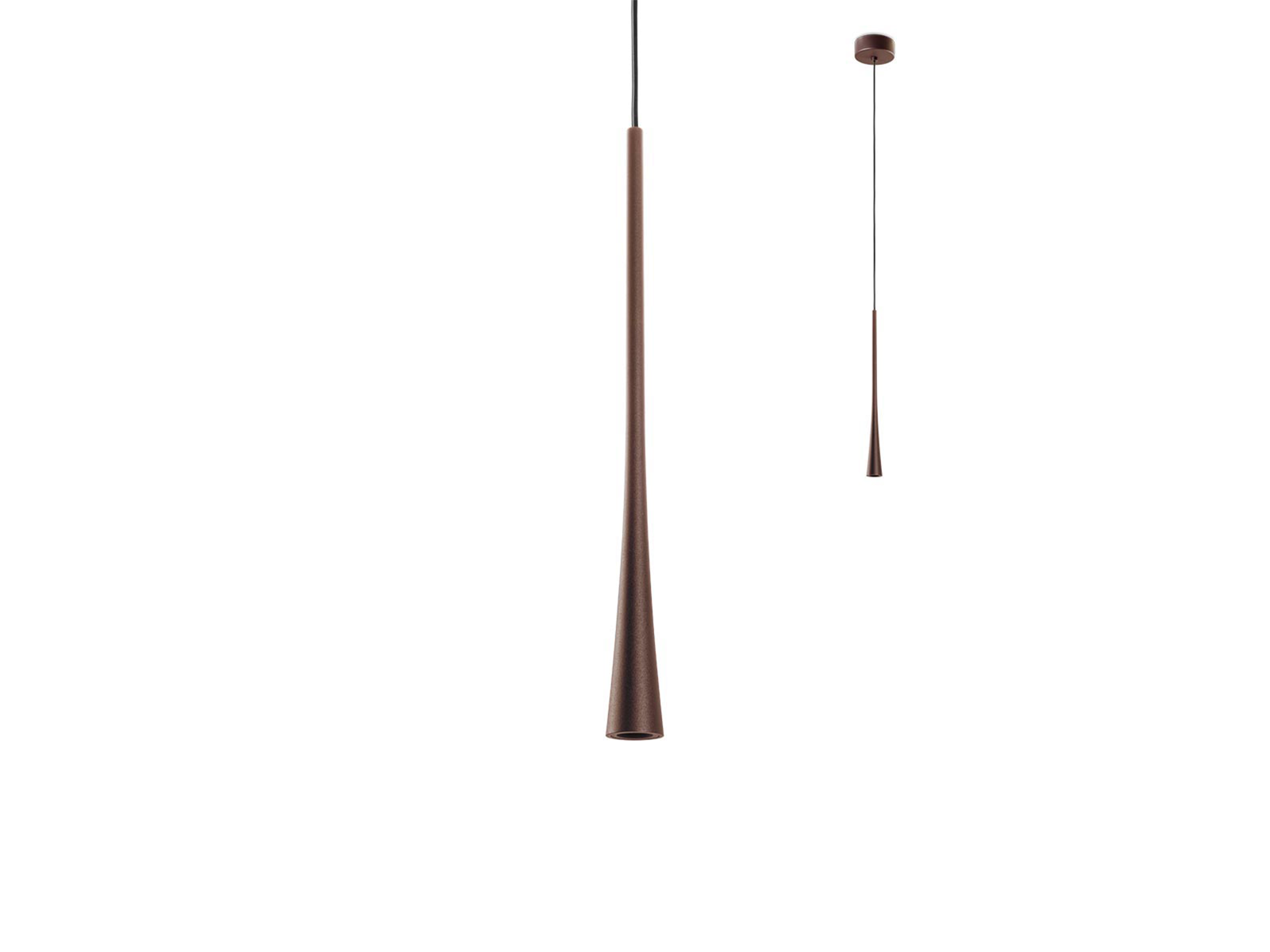 Závěsné LED svítidlo Ito matně kávové, 6W, 3000K, 40cm