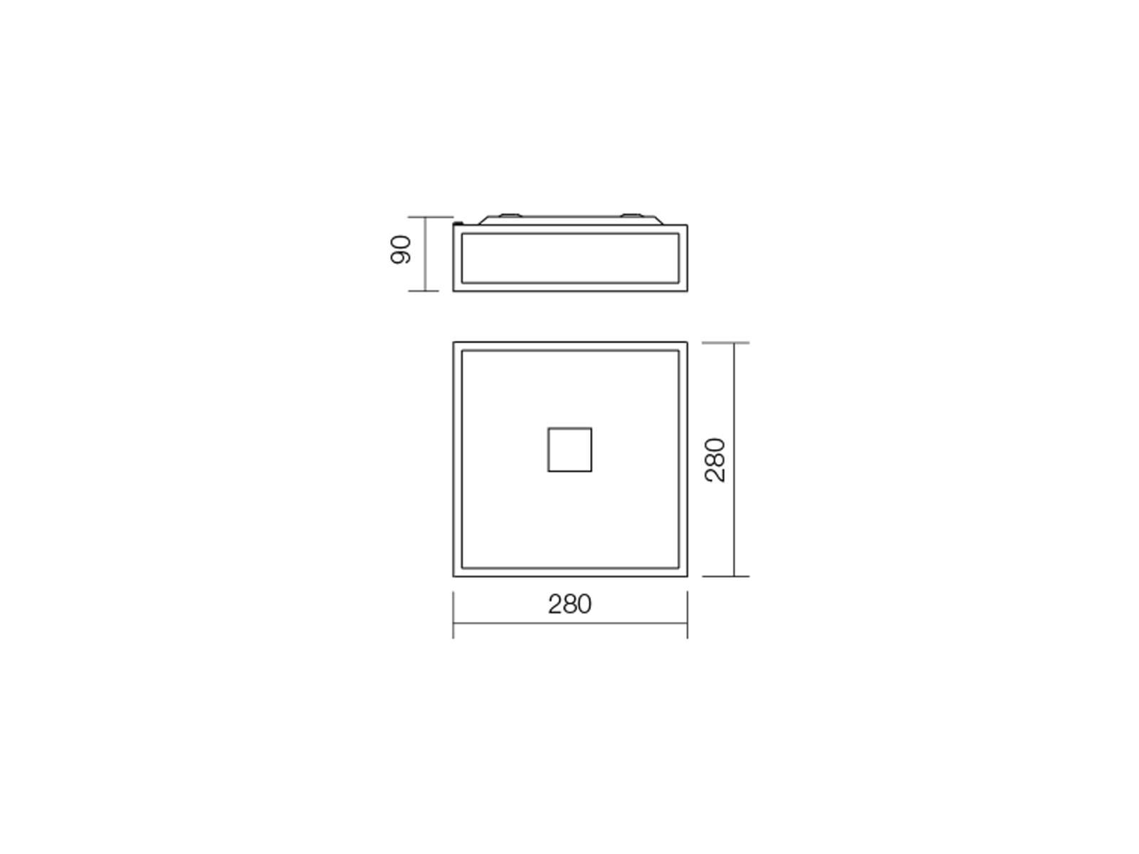 Stropní svítidlo Ego chrom, 2xE27, 28cm, IP44