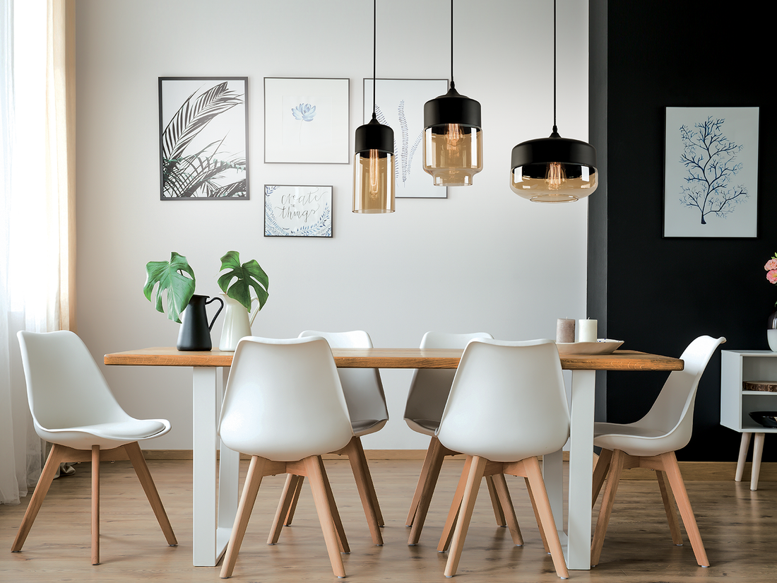 Závěsné svítidlo černé/champagne, 1xE27, 29cm