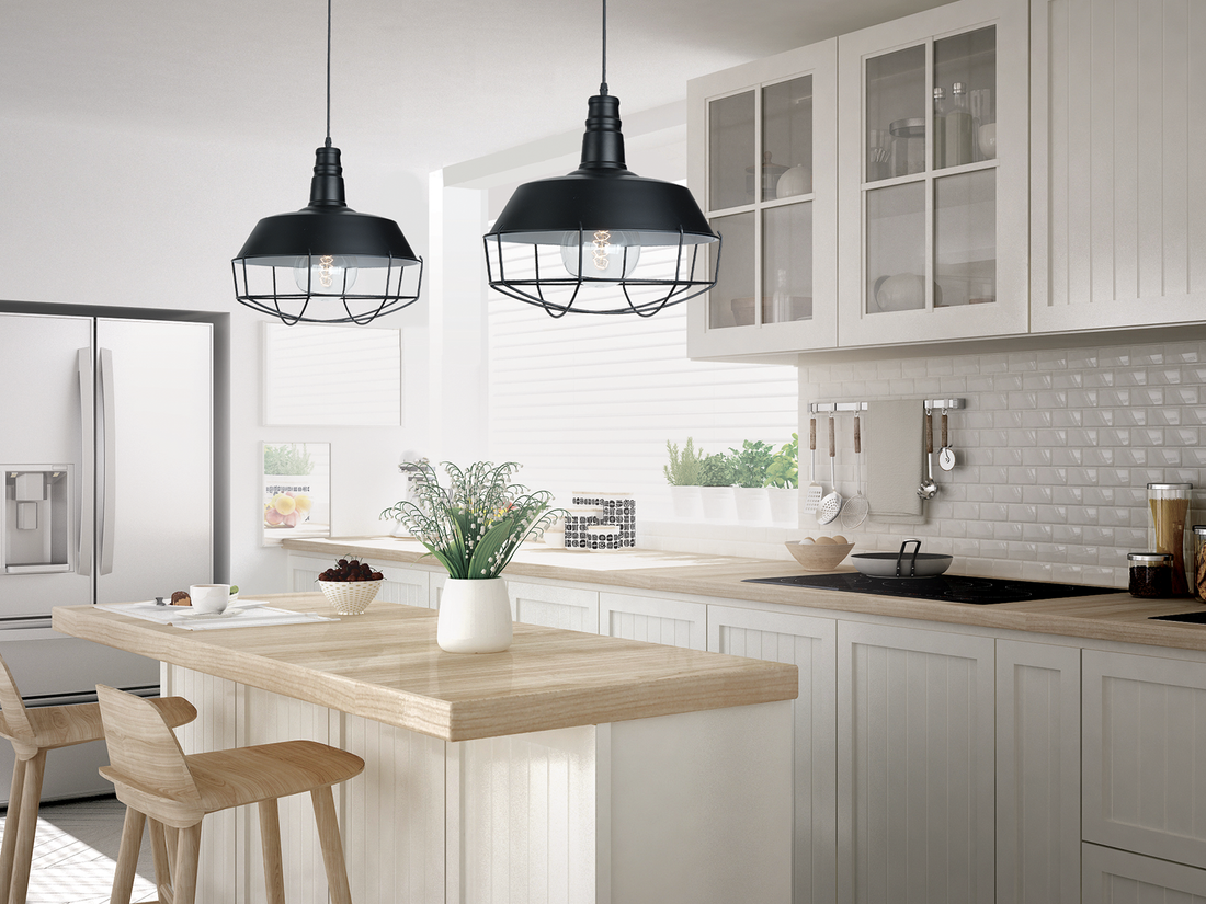 Závěsné svítidlo černé, 1xE27, ø36cm