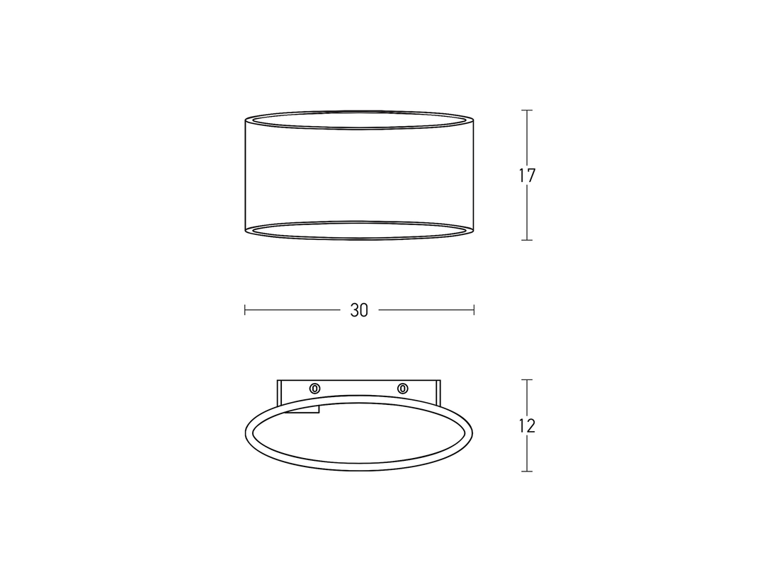 Nástěnné svítidlo z betonu, 1xE27, 30cm