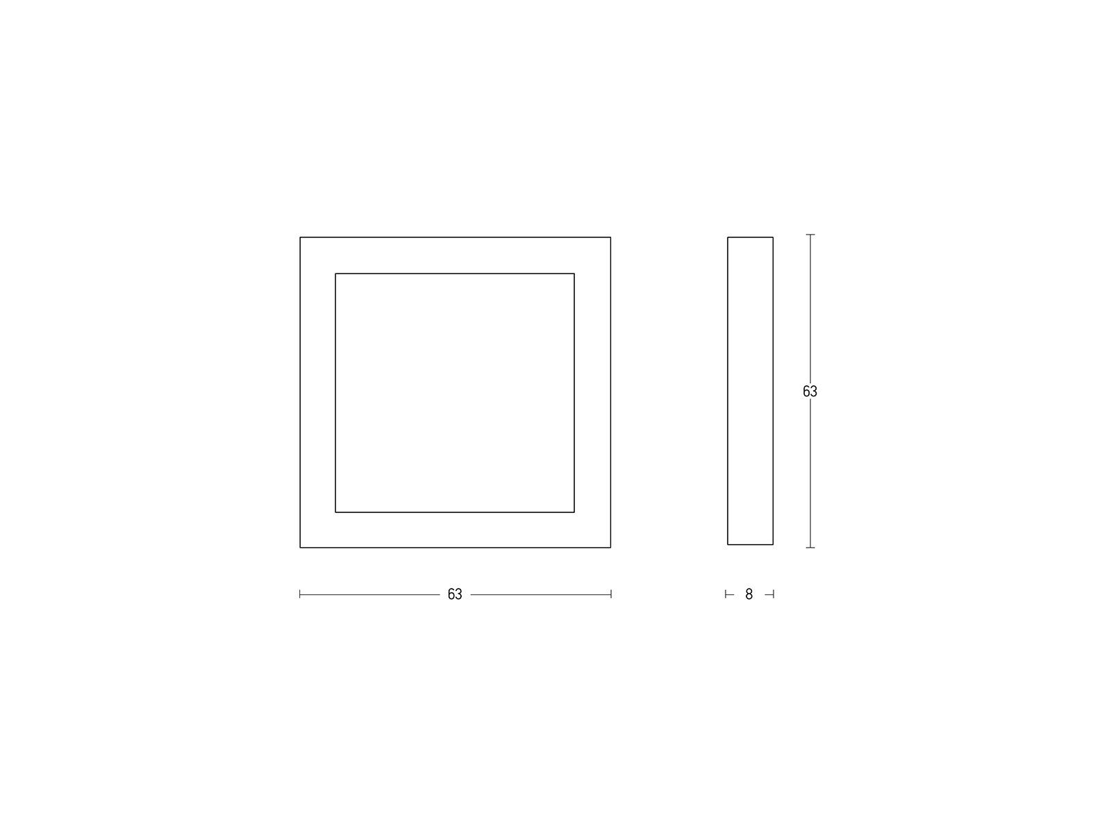 Stropní LED svítidlo černé, 72W, 3000K, 63cm