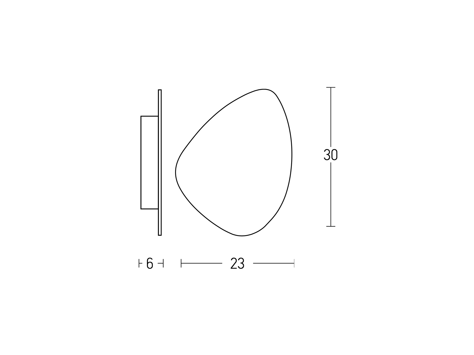 Nástěnné svítidlo z bílého mramoru, 2xG9, 30cm