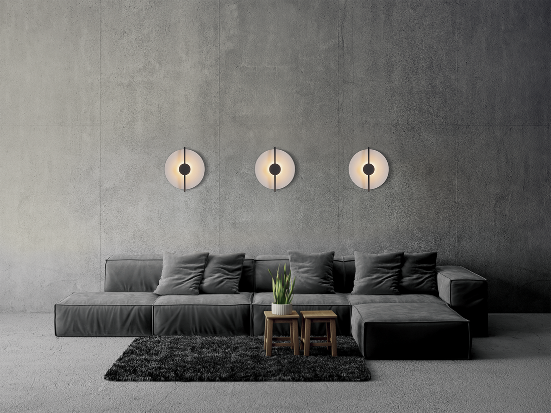 Nástěnné LED svítidlo černo/bílé, 13W, 3000K, 38cm