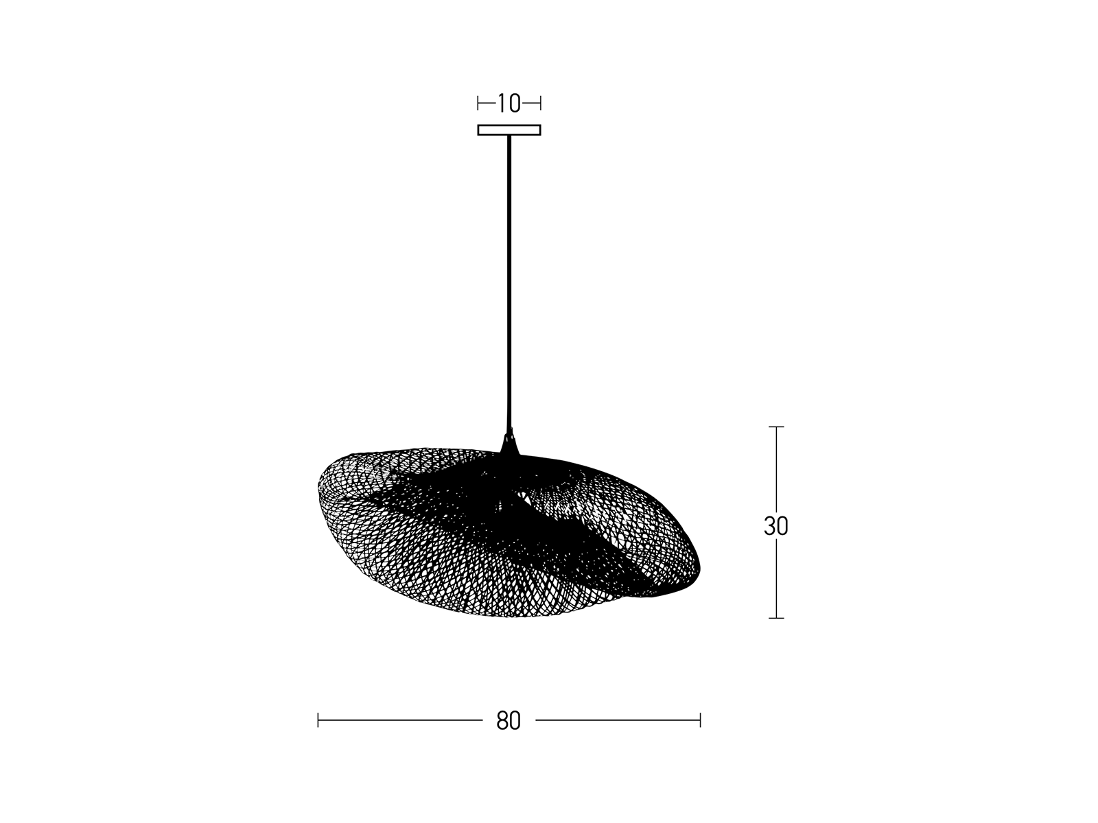 Závěsné svítidlo přírodní bambus, 1xE27, ø80cm