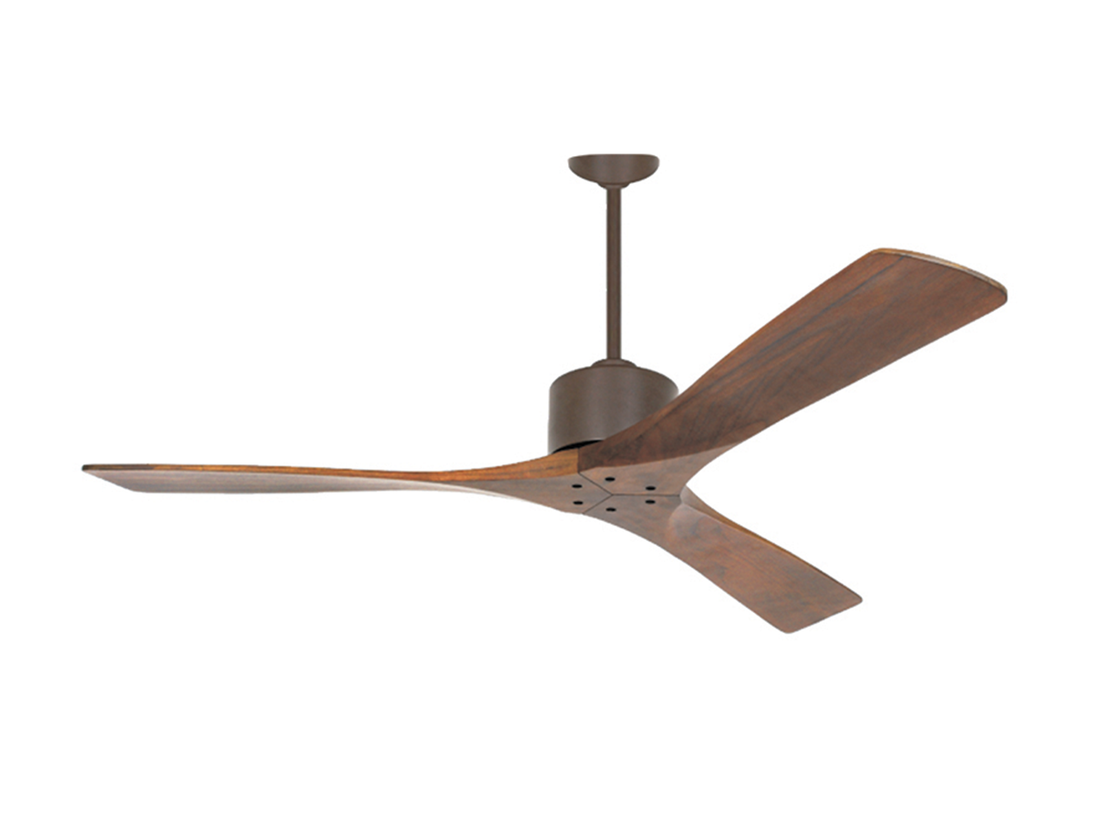 Stropní AC ventilátor, hnědý, ø132cm