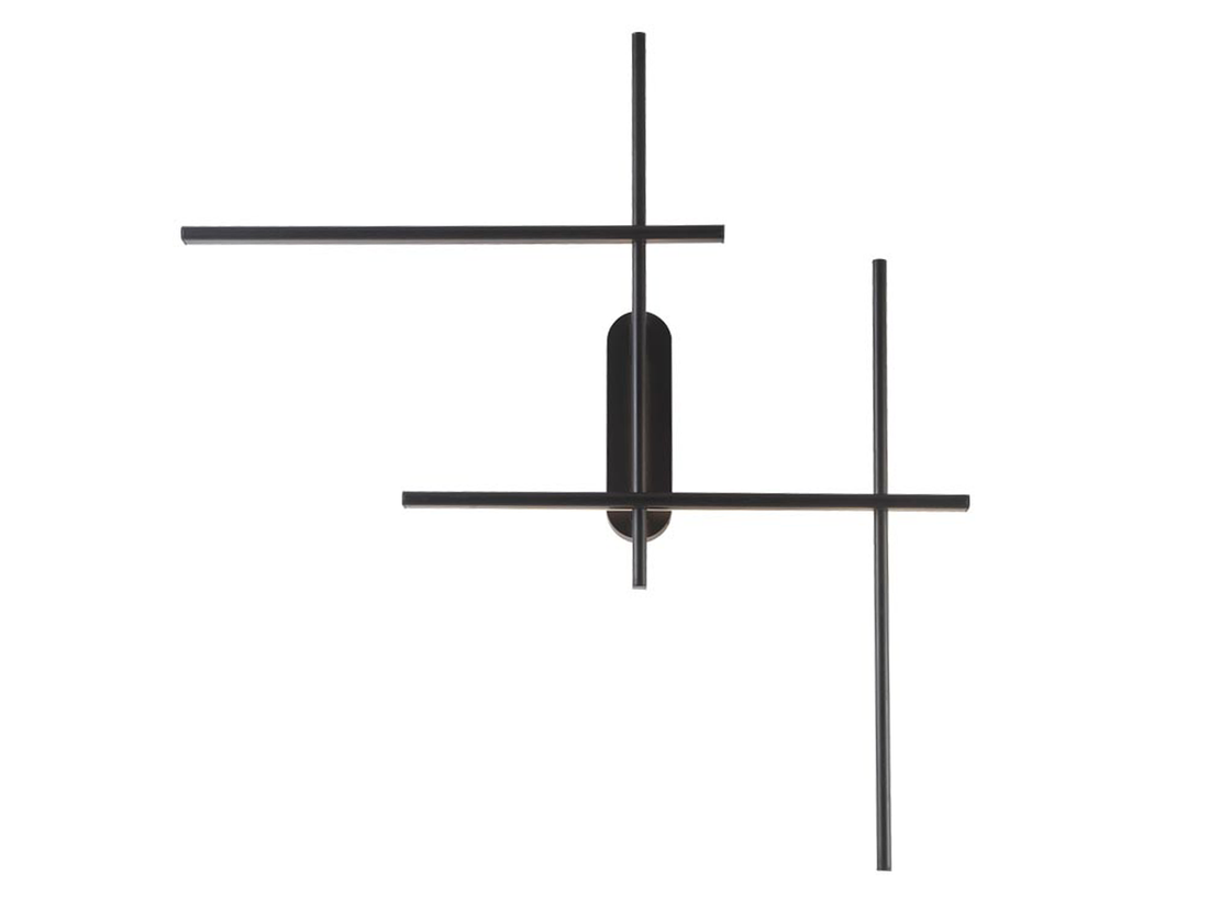 Nástěnné LED svítidlo černé, 36W, 3000K, 78cm