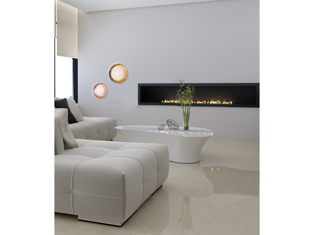 Stropní LED svítidlo černá/měď, 20W, 3000K, ø40cm