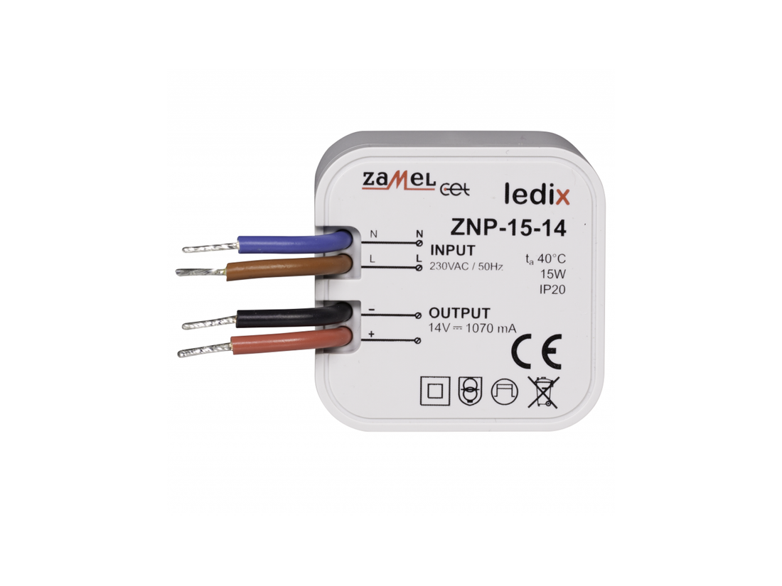 Napájecí zdroj LEDIX ZNP-15-14 do krabice IP20