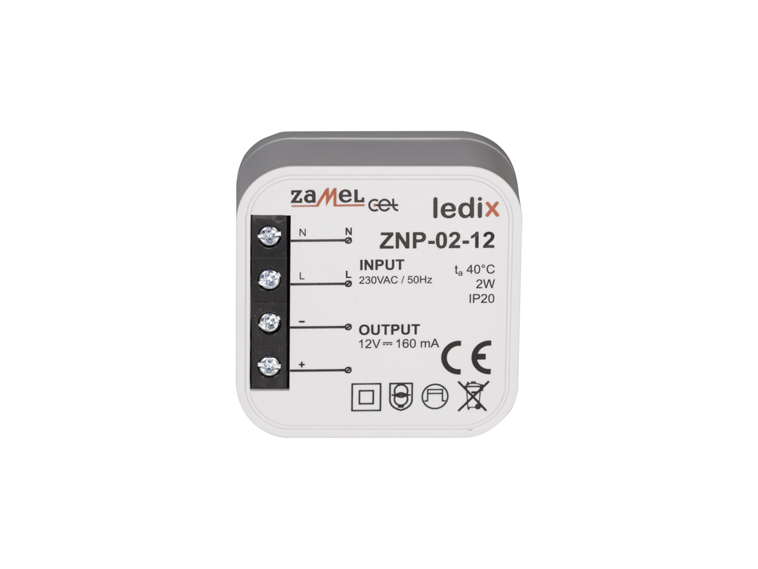 Napájecí zdroj LEDIX ZNP-02-12 do krabice IP20