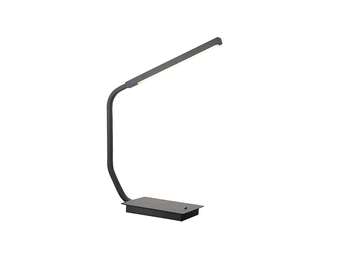 Stolní LED lampa černá, 6W, 3000K, 47cm