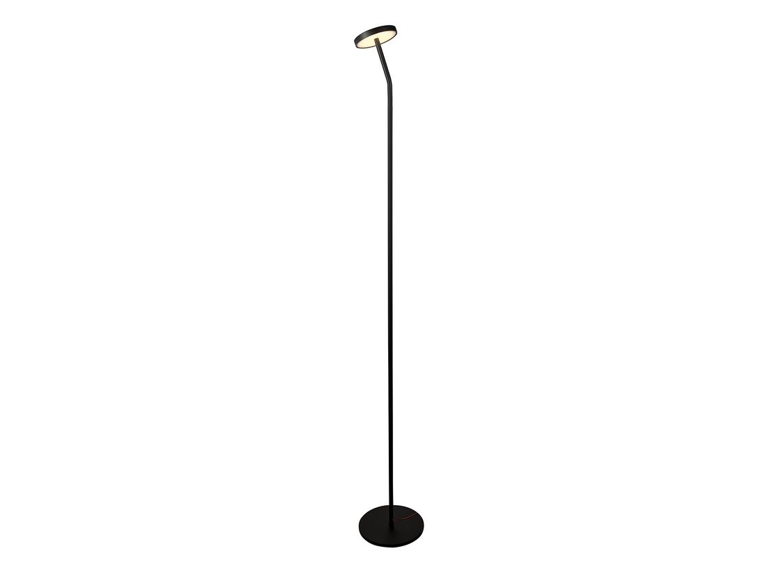 Stojací LED lampa černá, 9W, 3000K, 155cm