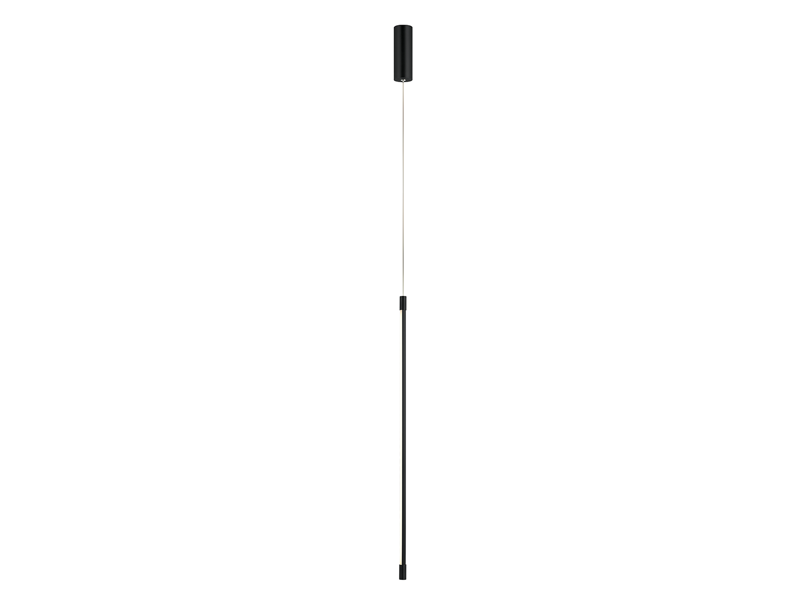 Závěsné LED svítidlo černé, 12W, 3000K, 80cm