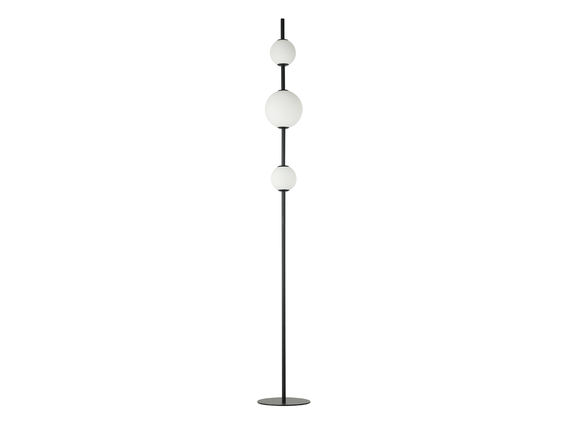 Stojací LED lampa černá, 12W, 3000K, 160cm