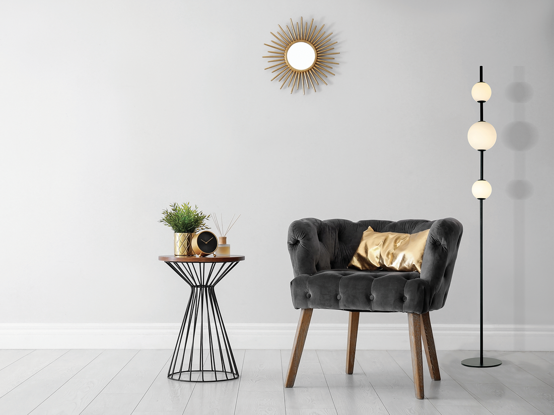 Stojací LED lampa černá, 12W, 3000K, 160cm