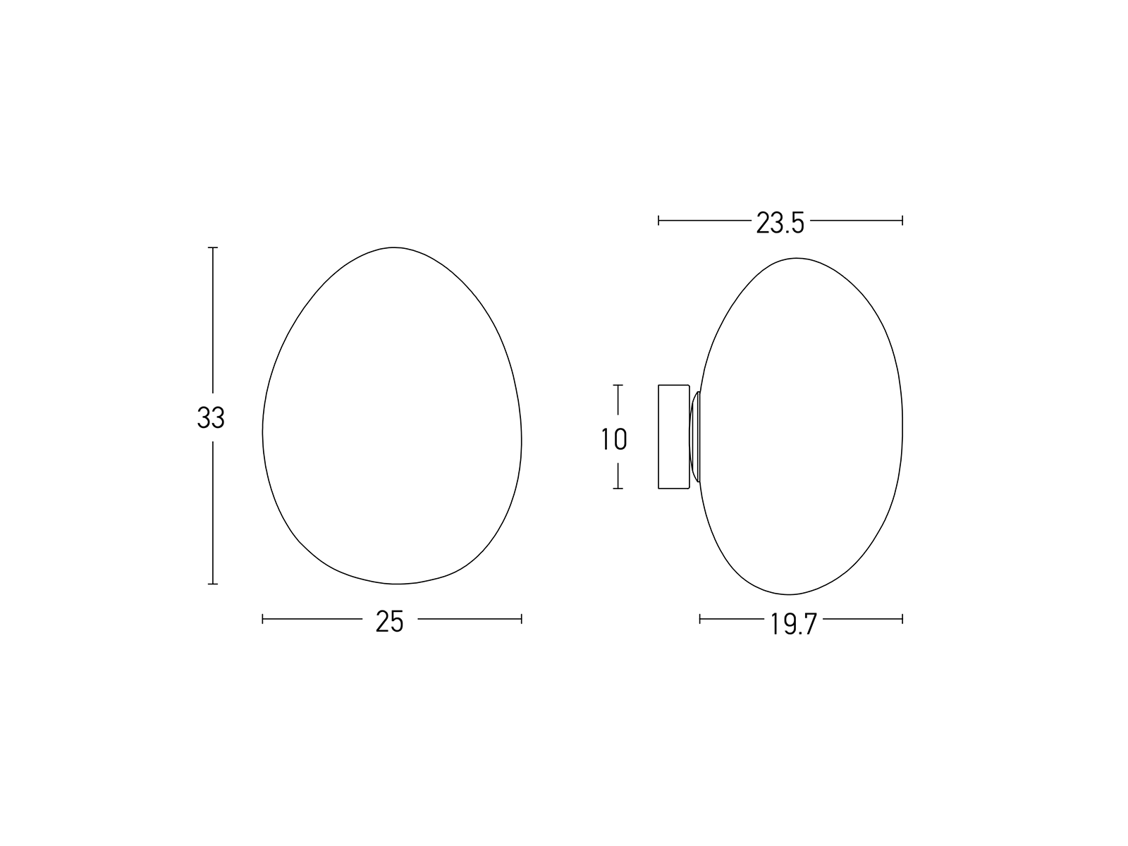 Nástěnné LED svítidlo, 5W, 3000K, 33cm