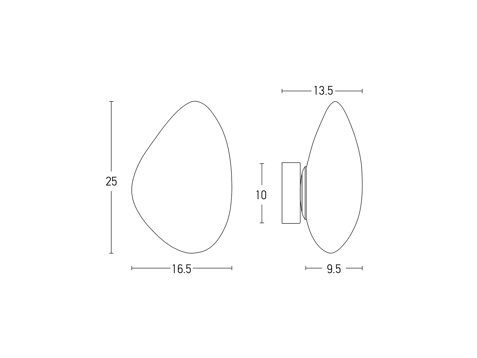 Nástěnné LED svítidlo, 5W, 3000K, 25cm