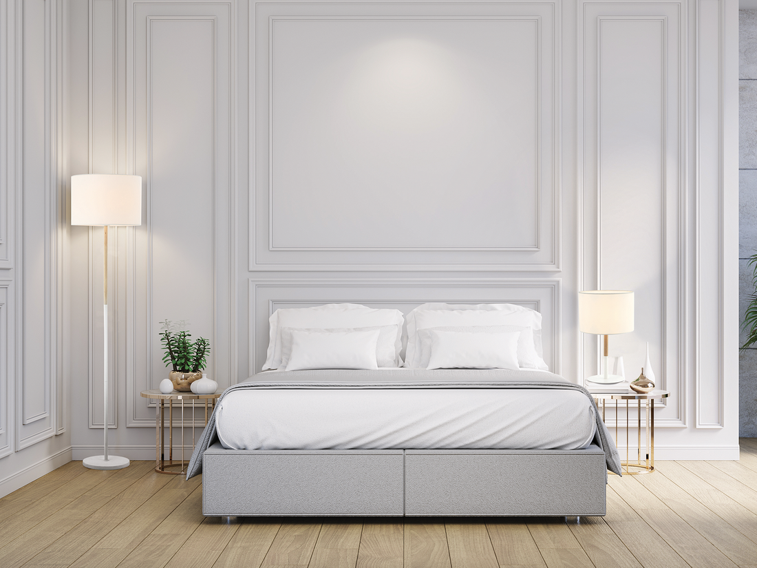 Stolní lampa matně bílá, 1xE14, 37cm