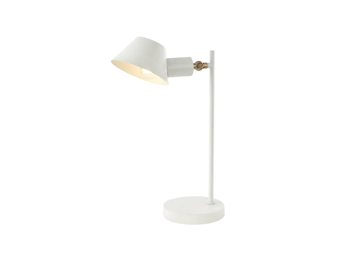 Stolní lampa matně bílá, 1xE27, 44cm