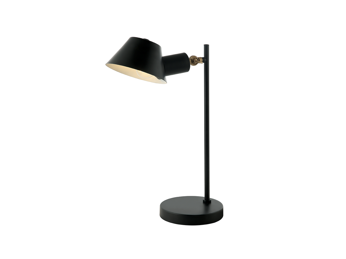 Stolní lampa matně černá, 1xE27, 44cm