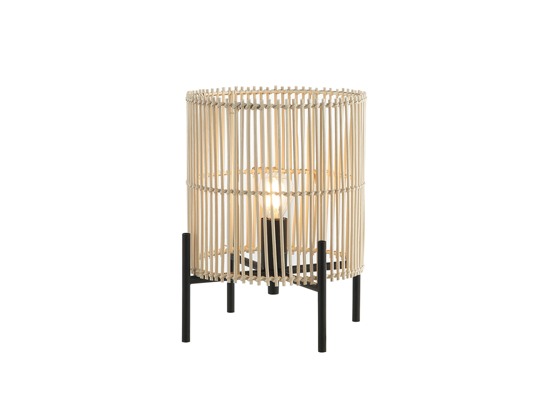 Stolní lampa z rattanu, 1xE14, 28cm
