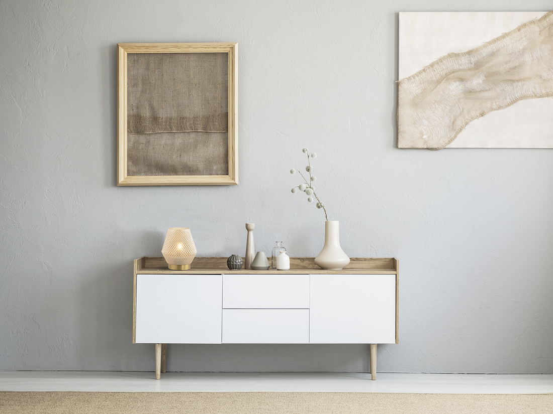 Stolní lampa mosaz, 1xE27, 21cm