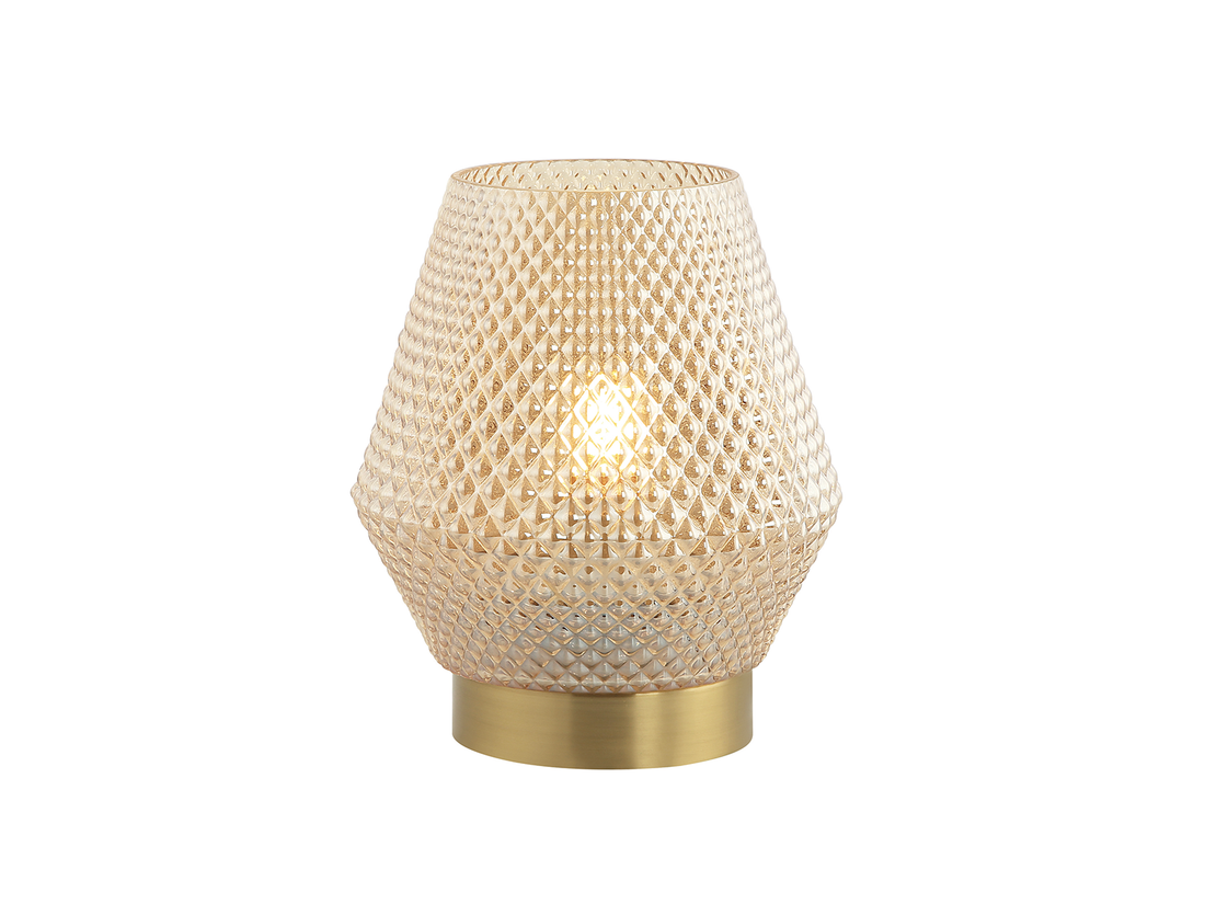 Stolní lampa mosaz, 1xE27, 21cm