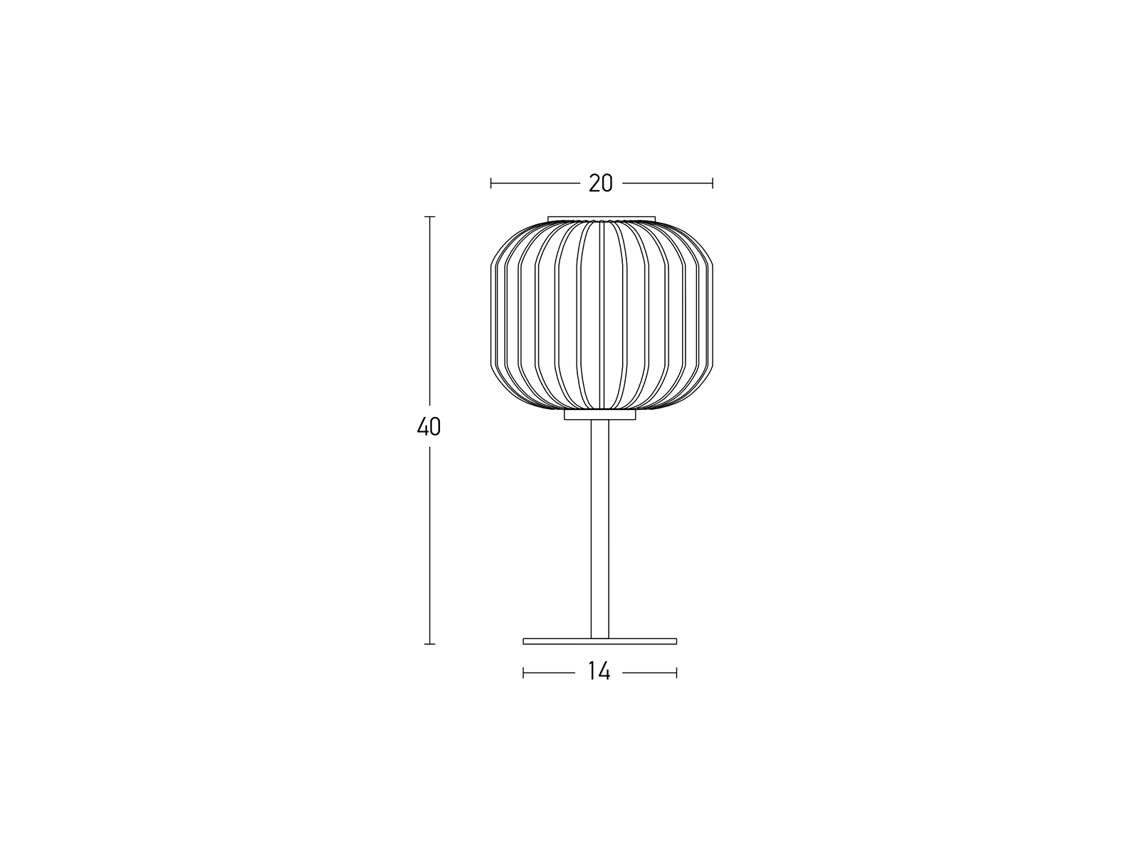 Stolní lampa zlatá, 1xE27, 40cm