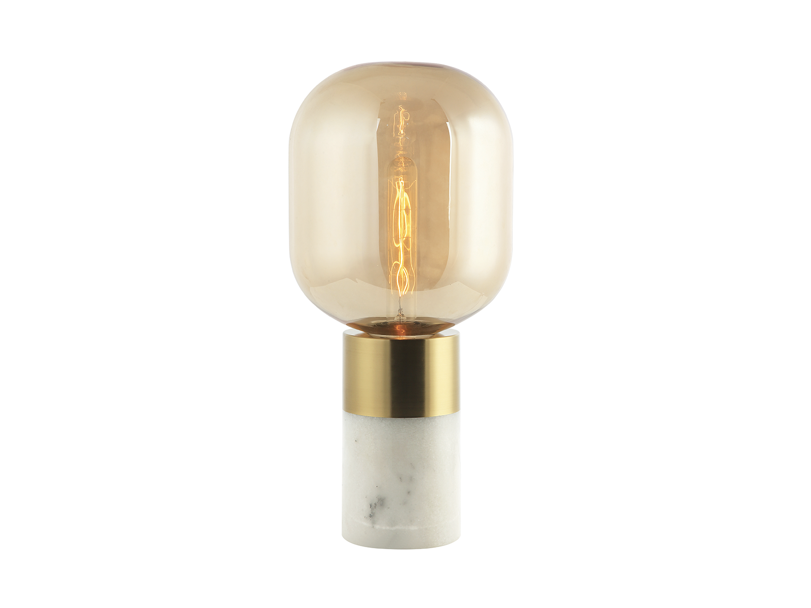 Stolní lampa z bílého mramoru, 1xE27, 44cm