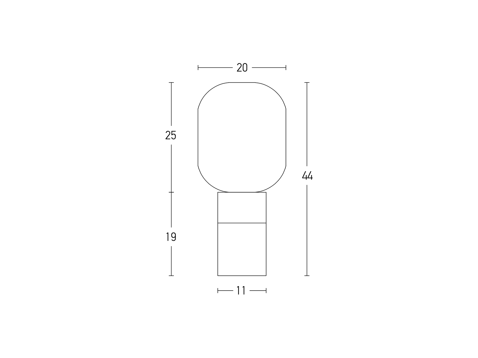 Stolní lampa z bílého mramoru, 1xE27, 44cm