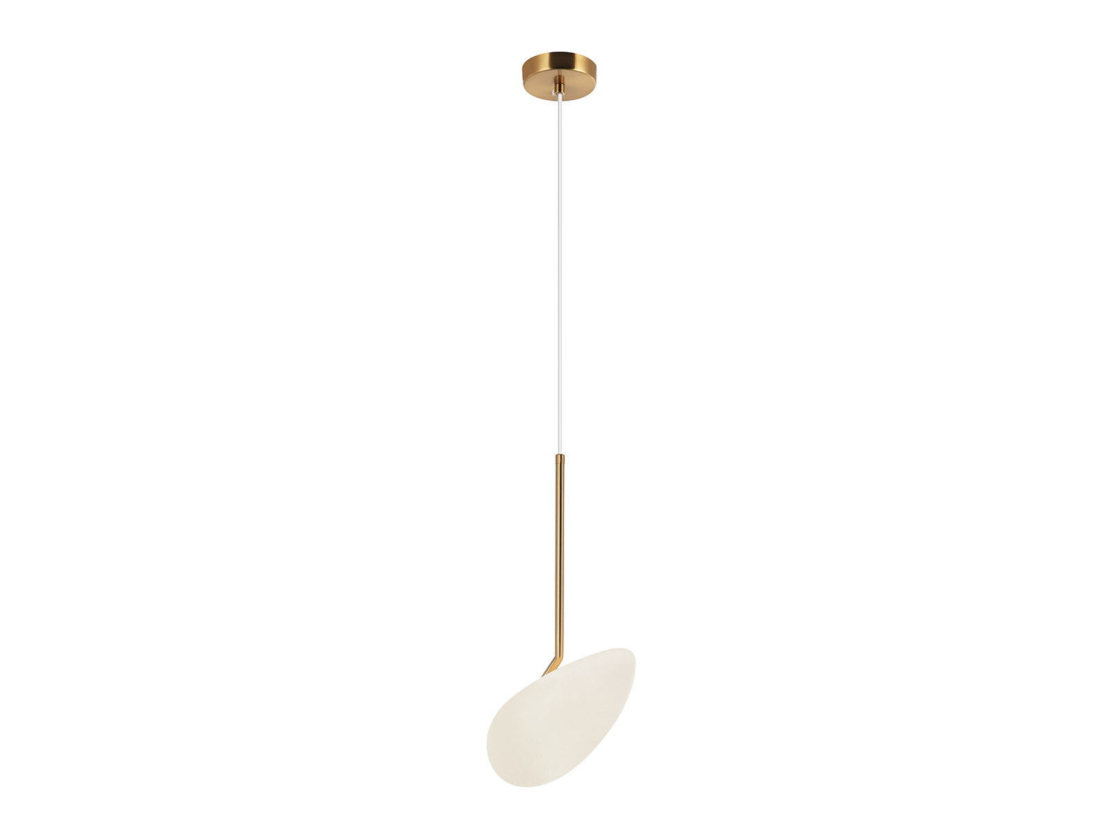 Závěsné LED svítidlo zlaté, 5W, 3000K, 42cm