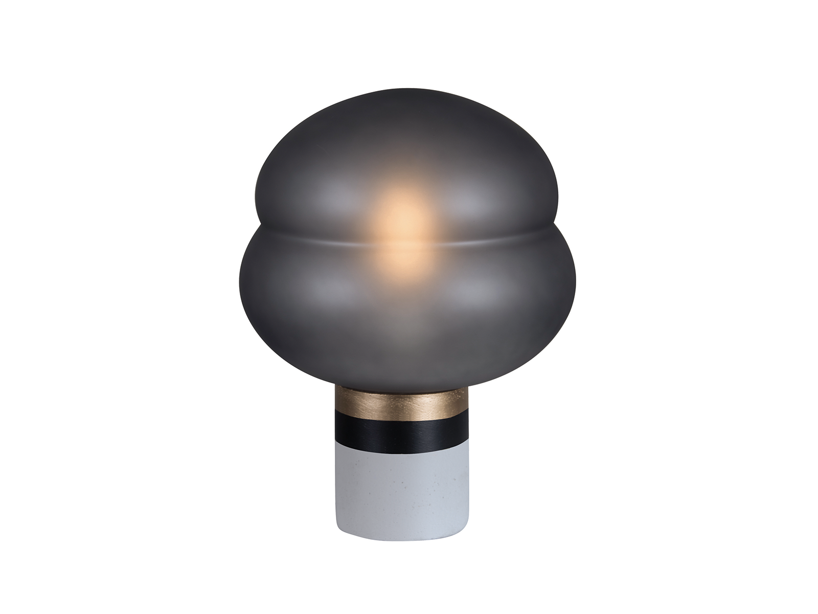 Stolní lampa z betonu, černá, 1xE27, 36cm