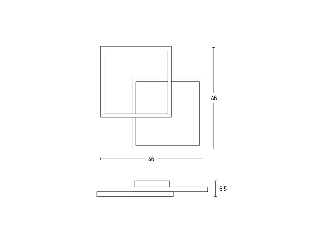 Stropní stmívatelné LED svítidlo bílé, 25W, 3000K, 46cm