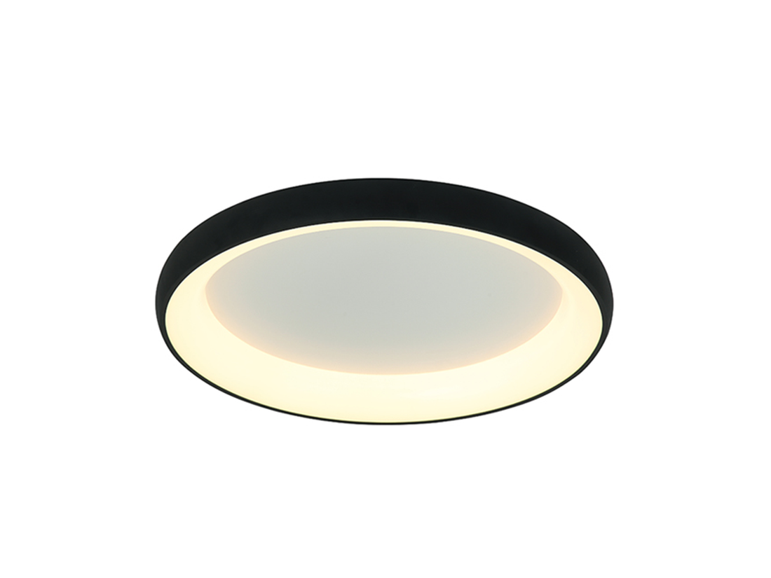 Stropní stmívatelné LED svítidlo černé, 30W, 3000K, 40cm