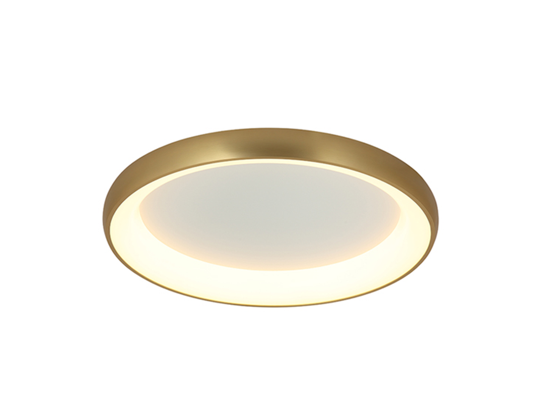 Stropní stmívatelné LED svítidlo zlaté, 30W, 3000K, 40cm