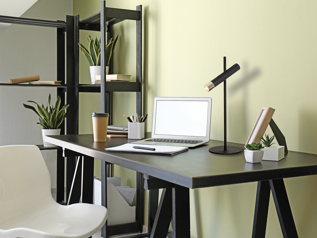 Stolní LED lampa zlatá, 4W, 3000K, 50cm