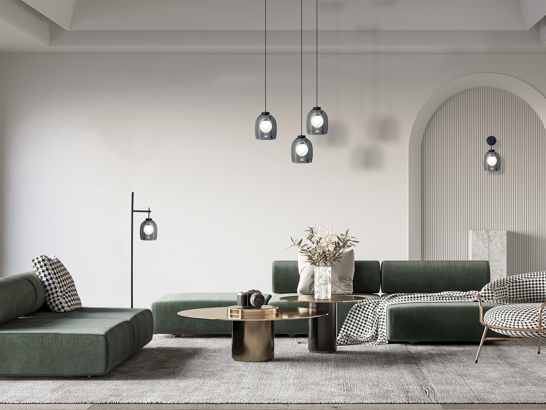 Závěsné svítidlo černé, 1xG9, 23cm