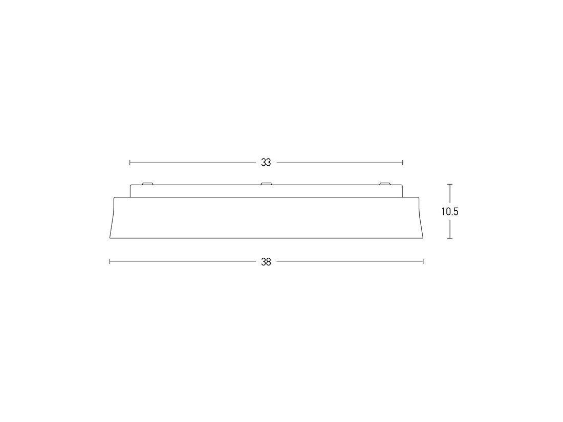 Stropní stmívatelné LED svítidlo bílé, 20W, 3000K, 38cm