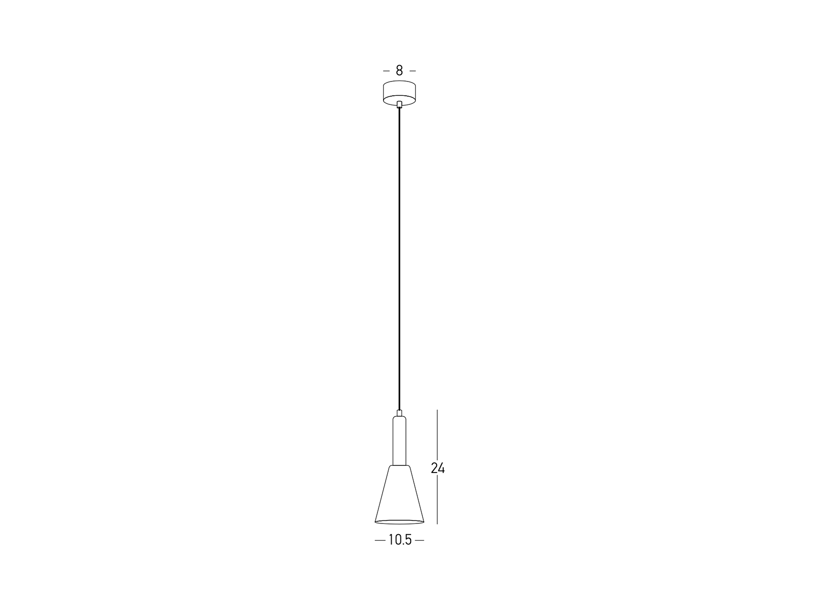 Závěsné LED svítidlo černo/zlaté, 7W, 3000K, ø10cm
