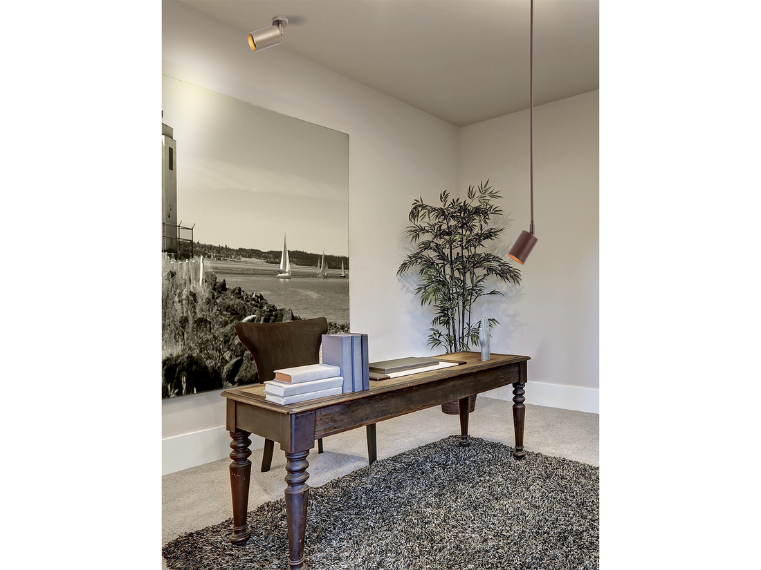 Nástěnné svítidlo bronz, 1xGU10, 18cm