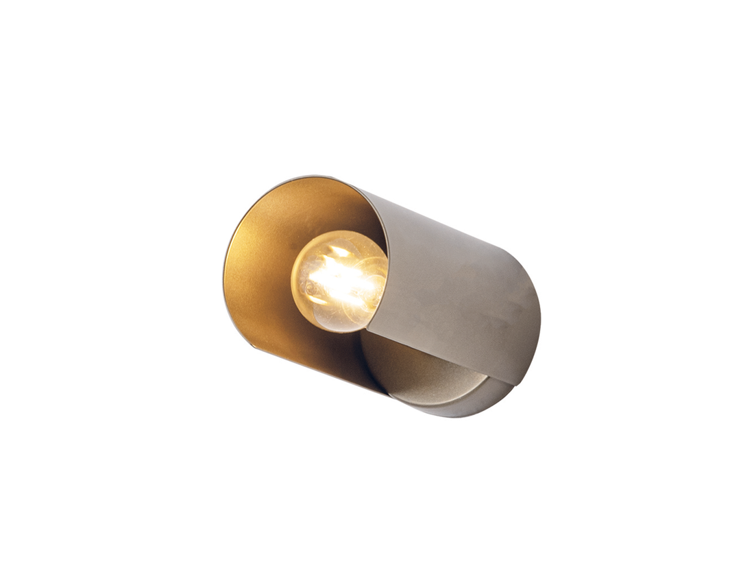 Nástěnné svítidlo bronz, 1xE14, ø8cm